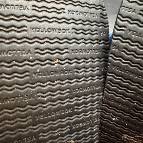 Yellow Box Flip Flops Fayne Women's Blue & Silver Metallic Comfort Sandals SZ 7 - Picture 16 of 16